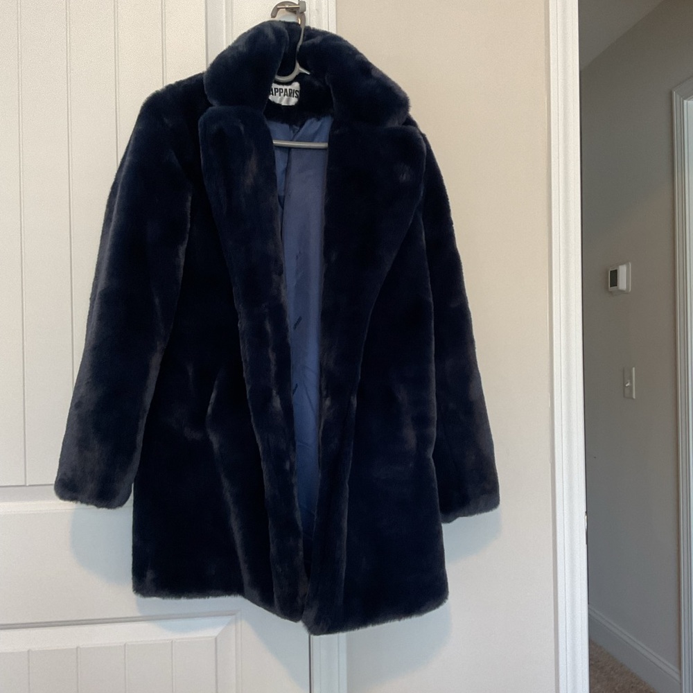 Apparis Midnight navy blue Teddy Jacket